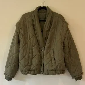 BLANK NYC OLIVE GREEN QUILTED JACKET SZ. Medium